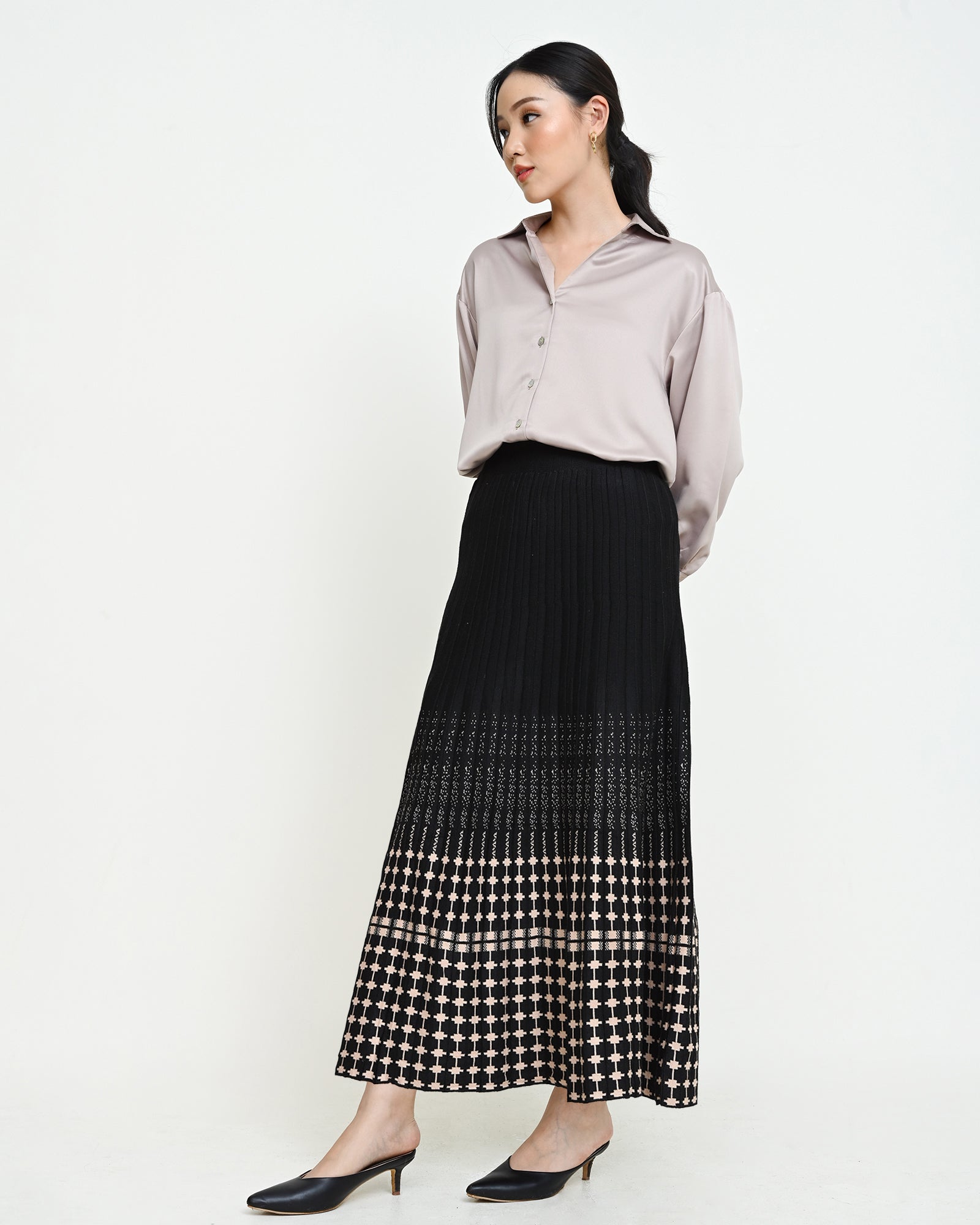 HAZEL LONG KNIT SKIRT – GEULIS