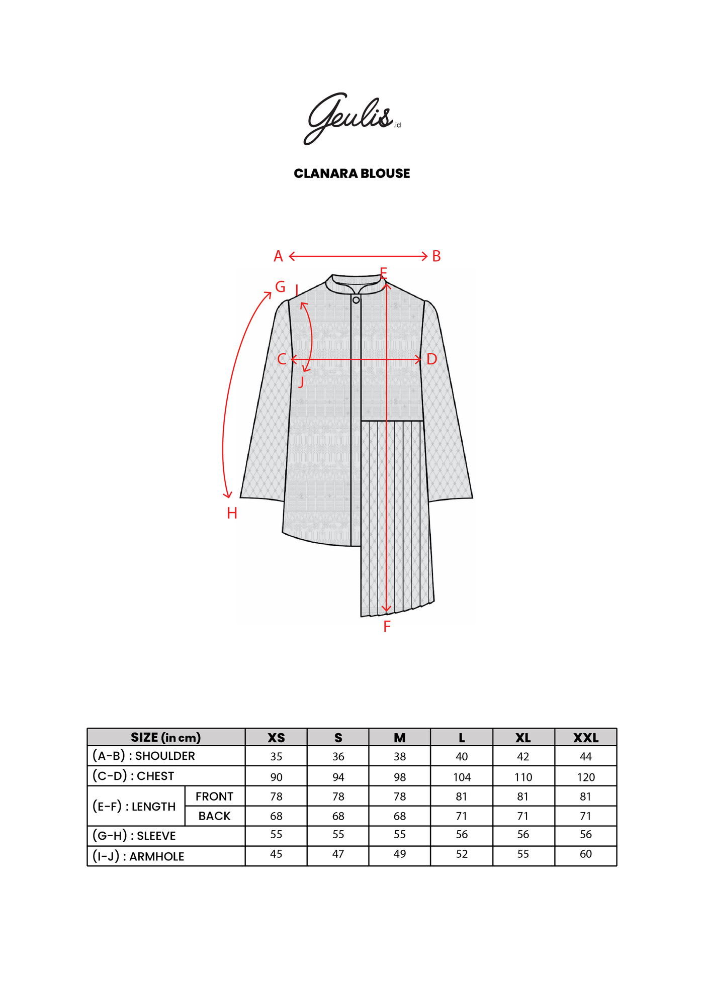 CLANARA BLOUSE – GEULIS